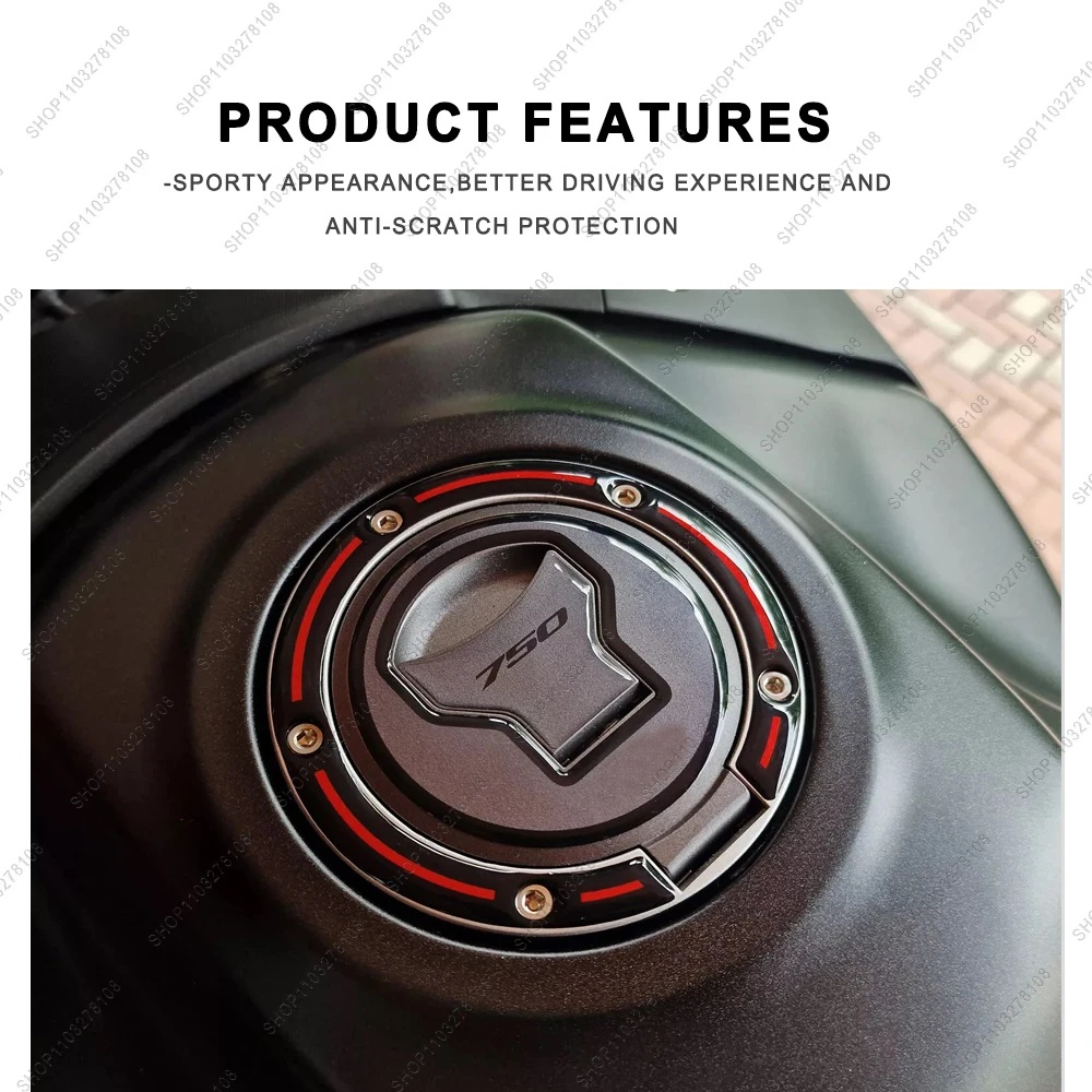 Motorcycle Accessories Fuel Tank Pad Protector decals Waterproof 3D Resin Stickers Kit for Honda Transalp XL 750 2023 - Image 5