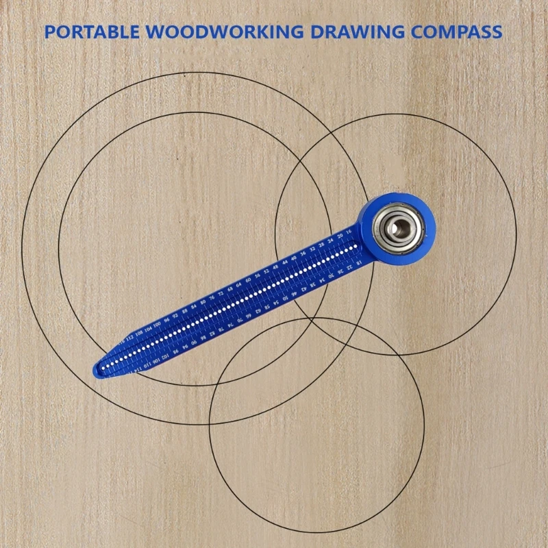 Brújula dibujo para carpintería, herramienta dibujo Circular, regla agujero, medidores trazado, herramienta