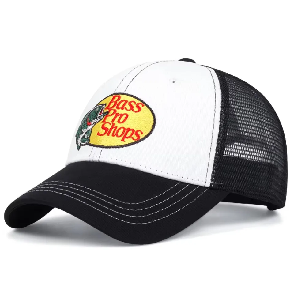 bass football baseball caps Men and women outdoor casual hip-hop Summer sunshade breathable mesh cap