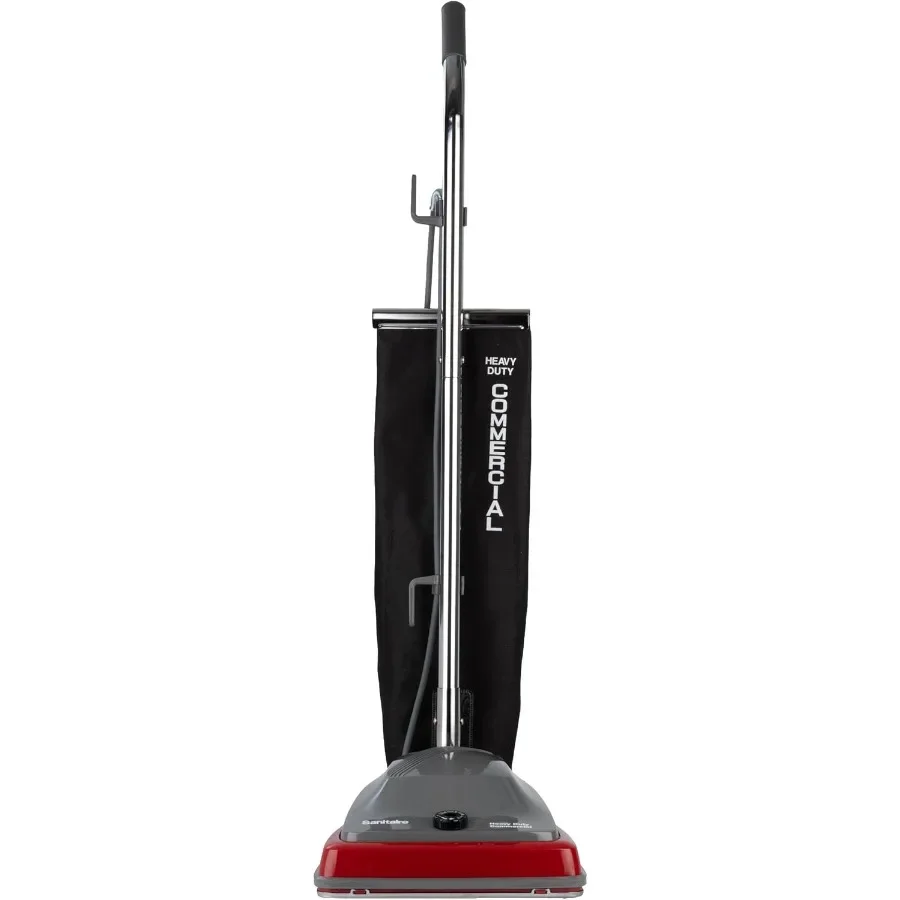 SC679K Tradition Upright Vacuum Cleaner, Red Commercial Bagged Vacuum, Heavy Duty Strong Suction Vacuum for Carpet Hotel Office Commercial Cleaning