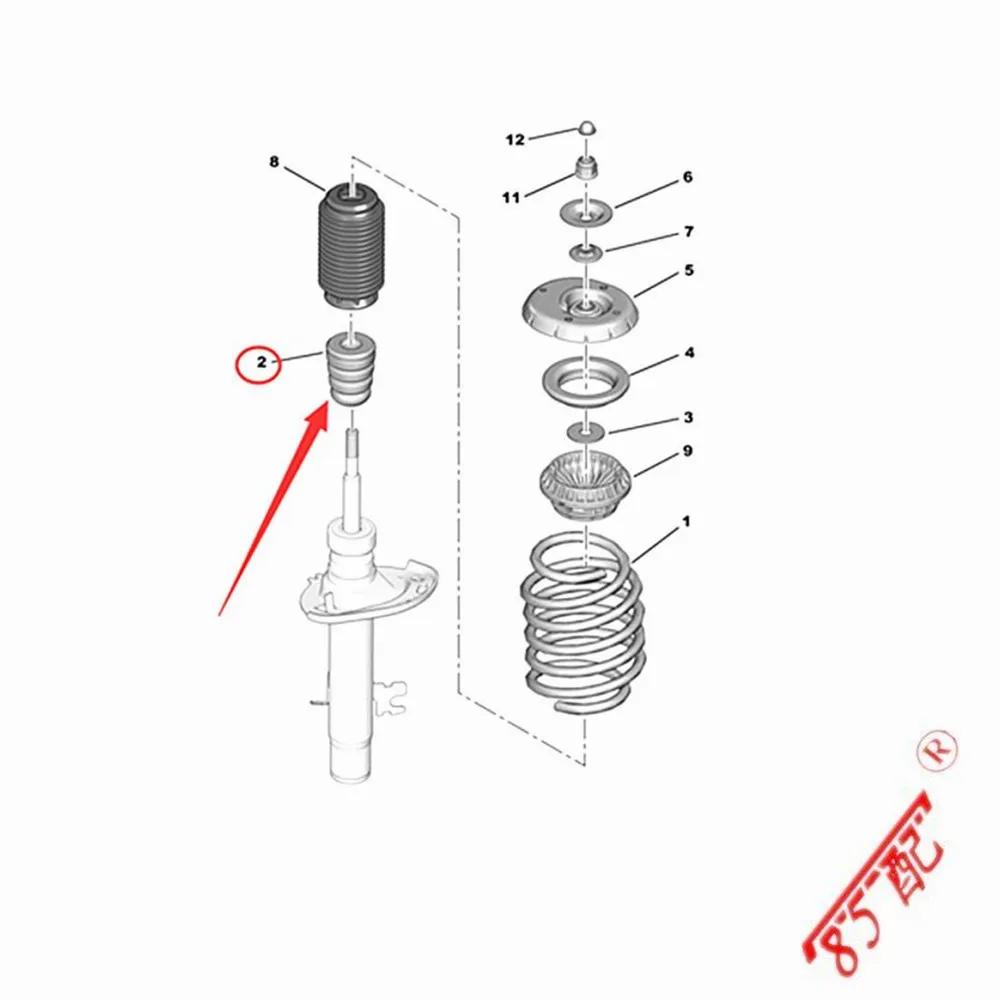 New Repair Kit Suspension Strut With Bearing Top Front Axle 503177 For Citroen Berlingo C4 Picasso Peugeot 307 308 408