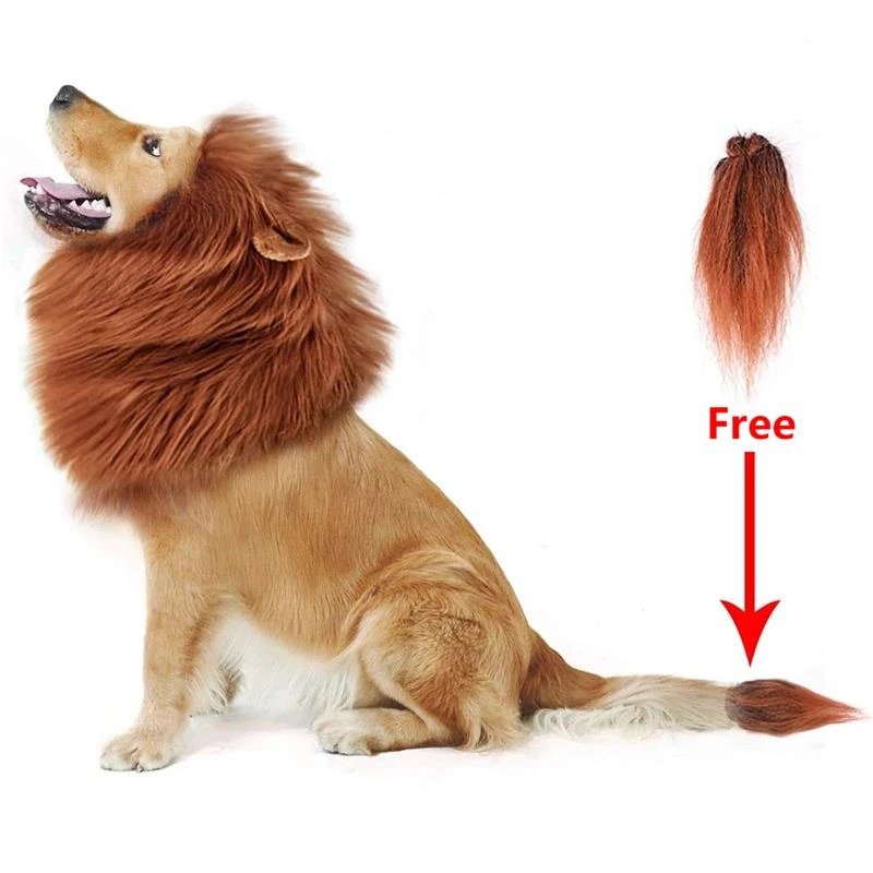 Dog Cosplay Clothes Costume for Large Dogs Lion Mane Dogs Cap Party Decoration Pet Accessories Dog Hat Dog Items Pet Cosplay