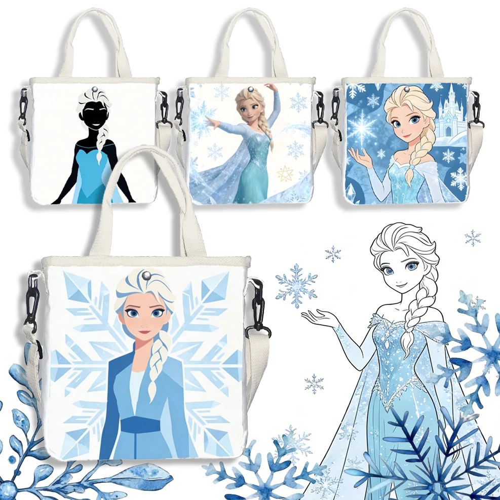 

1pc Frozen Elsa Cartoon Print Single Shoulder Bag Handbag Casual Commute Suitable Gift,Leisure travel, daily commuting