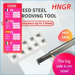 HNGR   HN08j06 HNGR10k08 high speed steel turning tool boring bar inner diameter groove turning tool 6gr / 7g / 8gr / 9Gr blade
