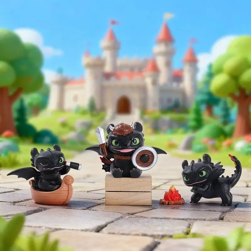 Dragon tamer, cute toothless monster, blind box, trendy play, creative cartoon doll, figurine, resin ornament, toy gift view 4