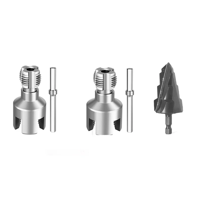 A69eppr/Pvc Water Pipe Threader Tapping Tool Internal External Threads Integrated Die Opener