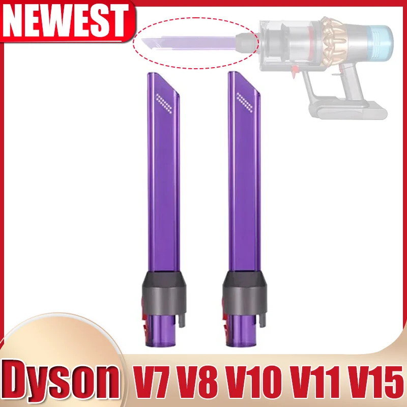 Pipe Crevice Cleaning Tool For Dyson V7 V8 V10 V11 V15 Vacuum Cleaner Replacement Parts Suction Gap Head With LED Light