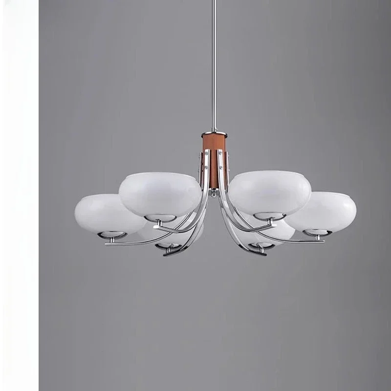 dining room medieval French living room solid wood retro study chandelier creative Bauhaus