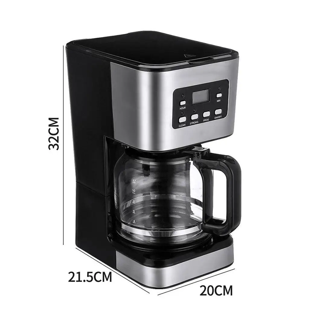 Drip Coffee Maker 8.46x7.87x12.6 Inches Pump Coffeemaker Coffee Machine for Home Office