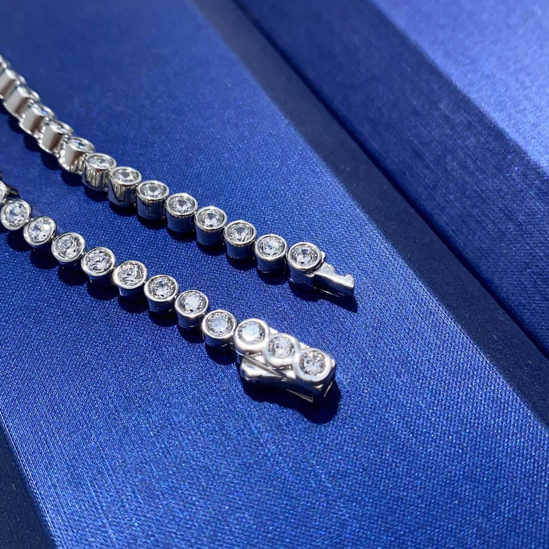 

Round Bubble Fashion 10pt Moissanite PT950 Platinum Bracelet Unisex - Lively Bubbles, 10pt + Platinum, Stylish Versatile