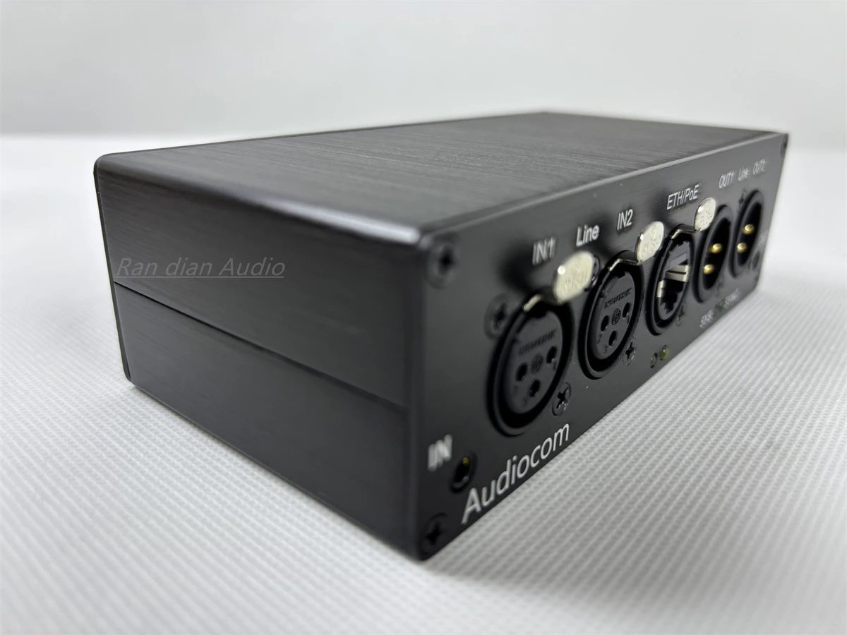 Audiocom DT AES67 Audio Network Transmission Interface Box，Audiocom Solution 2X2 DT AES67 Interface Box