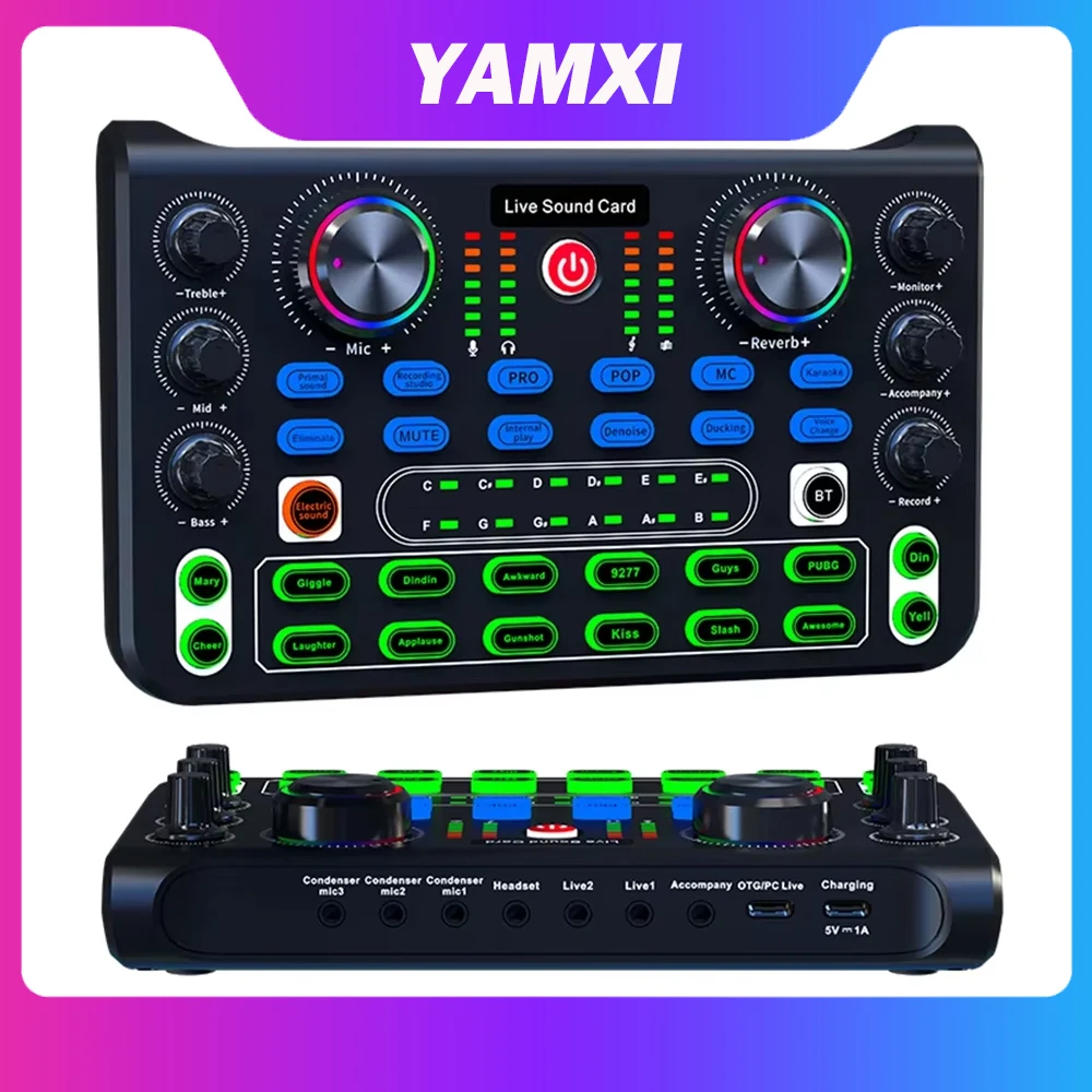 Ses kurulu HD X60 DJ cihazları denetleyici profesyonel ses kartı ses mikseri konsolu canlı sahne performansı için Karaoke KTV Sing