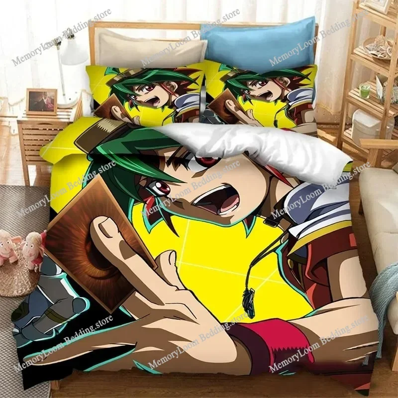

Anime Yu Gi Oh Duel Yugi Bedding Set Boys Girls Twin Queen Size Duvet Cover Pillowcase Bed Kids Adult Fashion Home Textileextile