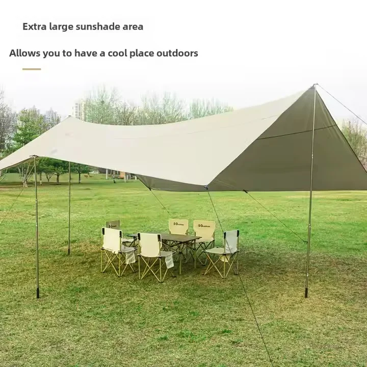 Sun Shelter Tent, 6m² Waterproof Camping Tent, Foldable Canopy with UV Protection
