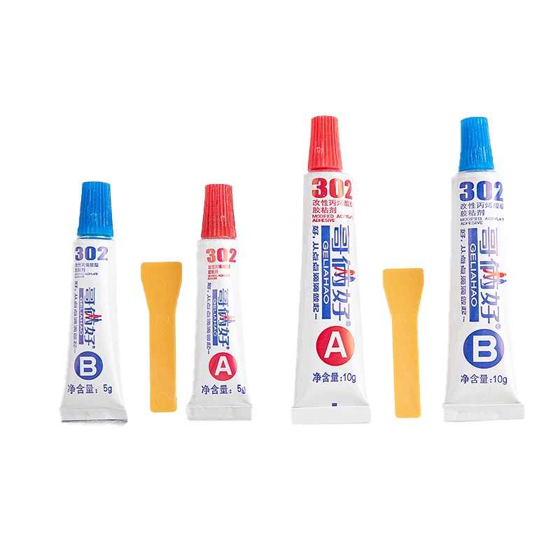 Fast-Drying Ab Glue Strong Bonding Metal High Temperature Welding Glue 302