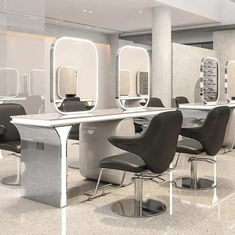 Internet celebrity trendy store hair cutting hair mirror table hair salon special barber shop mirror table per