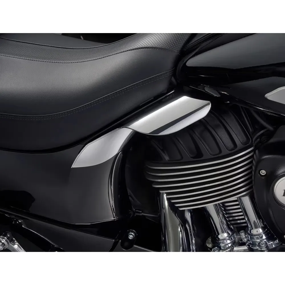 Motorcycle Black Mid-Frame Heat Shield Air Deflector Trim FOR INDIAN Chief Chieftain Roadmaster Springfield Vintage 2023 2024