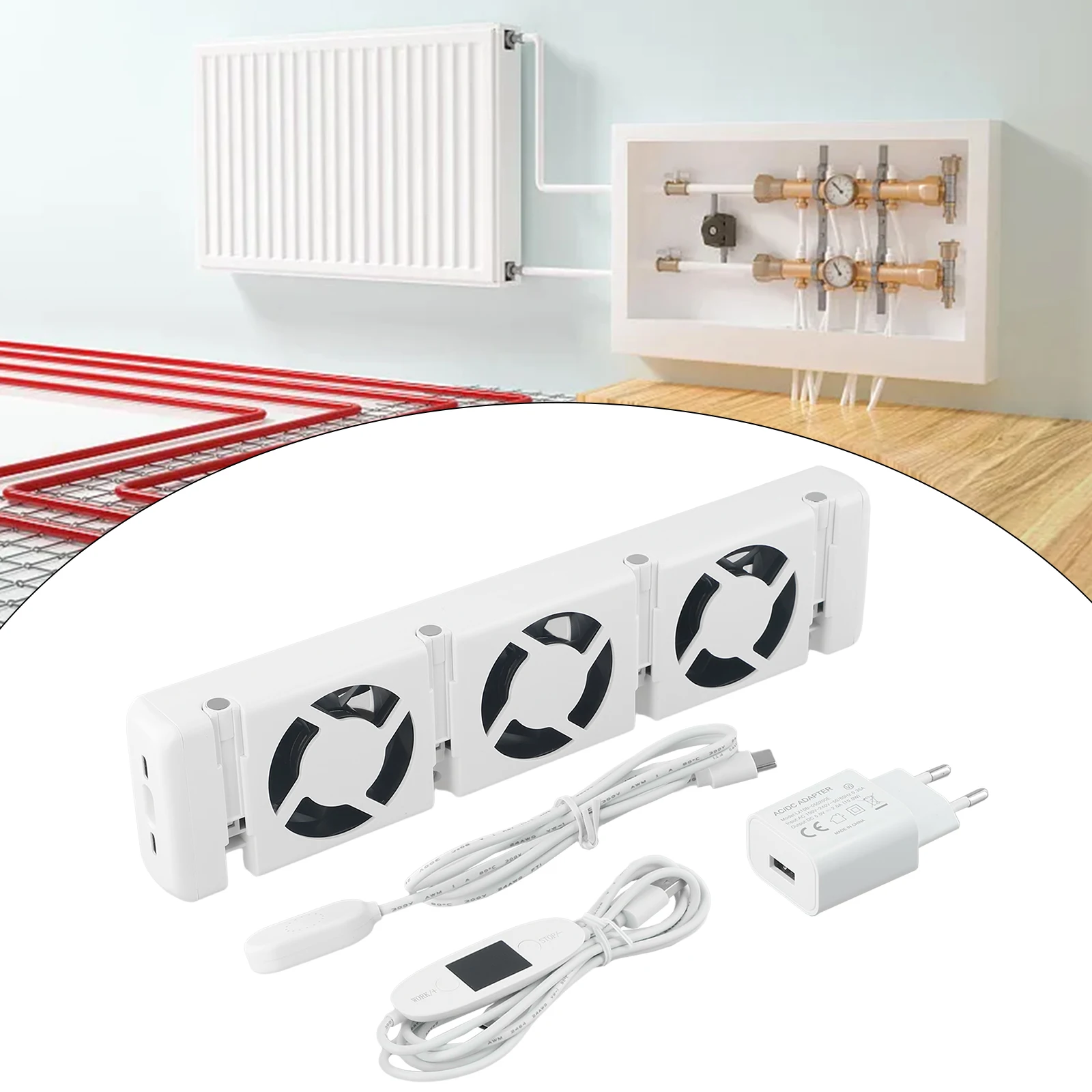 3.0 British Standard Radiator Fan Smart Radiator Booster Extension Set Ventilator Fan Trio-Set Duo-Se Mono Set Ventilator Fan