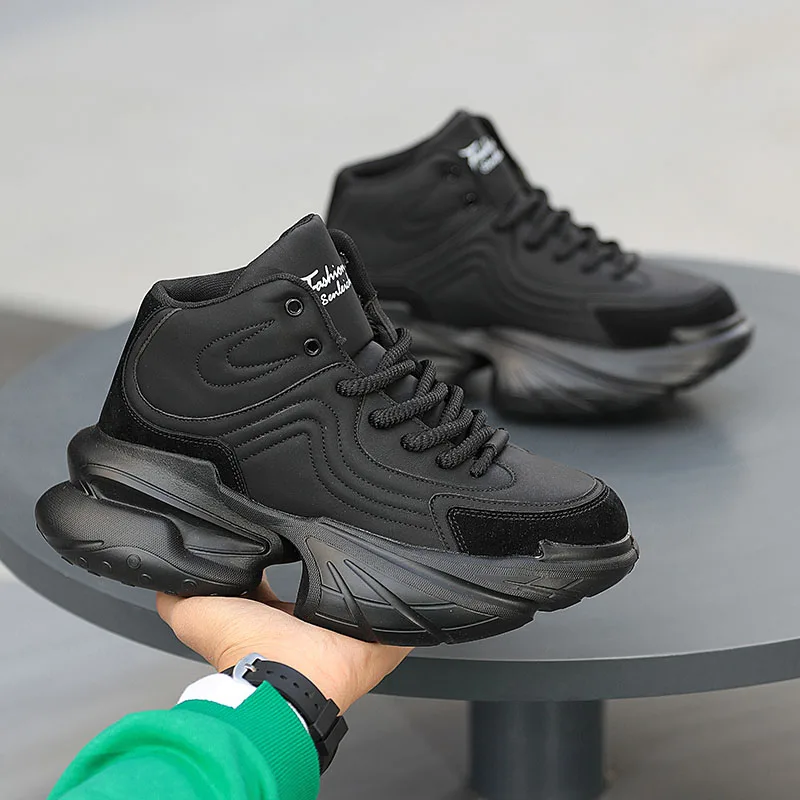 2026 New Men High-Top Shoes Four Seasons Comfortable Men's Platform Sneakers Fashion Casual Shoes Sports Trainers Tenis Size 45