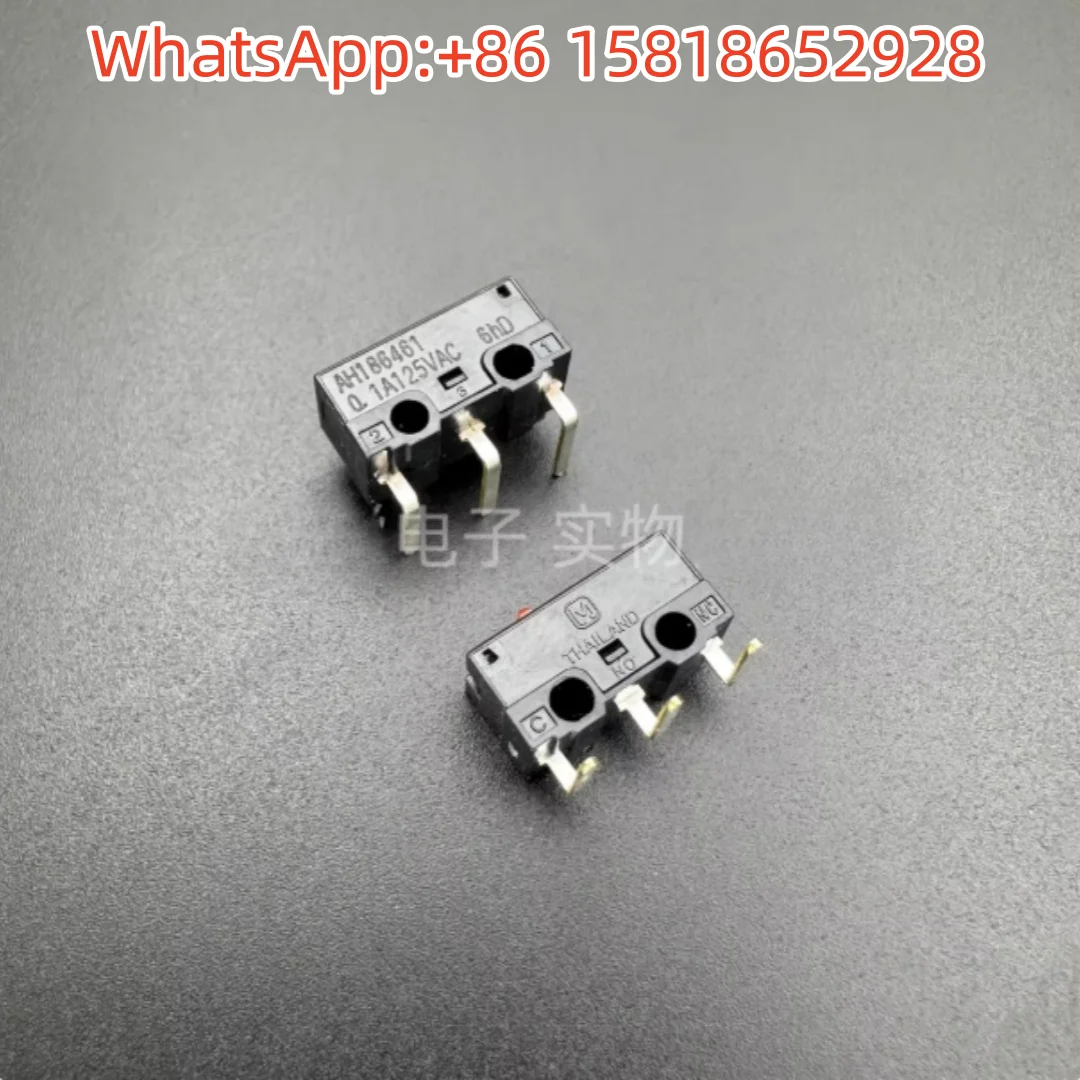 5pcs Japan Panasonic AH186461 Mini Micro Switch with R Handle Stroke Limit 0.1A125VAC Curved Foot
