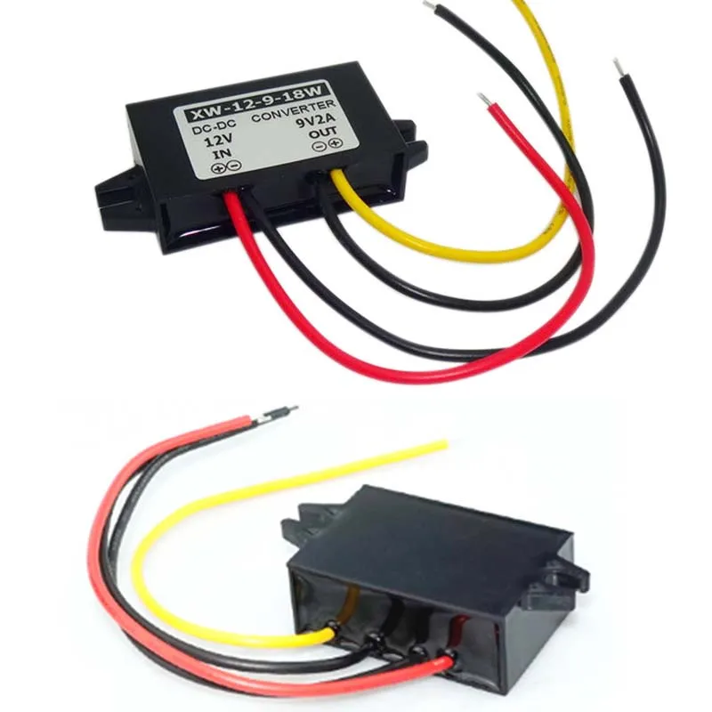 DC 11-22V 12V do 9V 2A 18W Konwerter napięcia obniżającego napięcie 12Volts Regulator Buck Output Moduł zasilania Adapter do samochodów ciężarowych