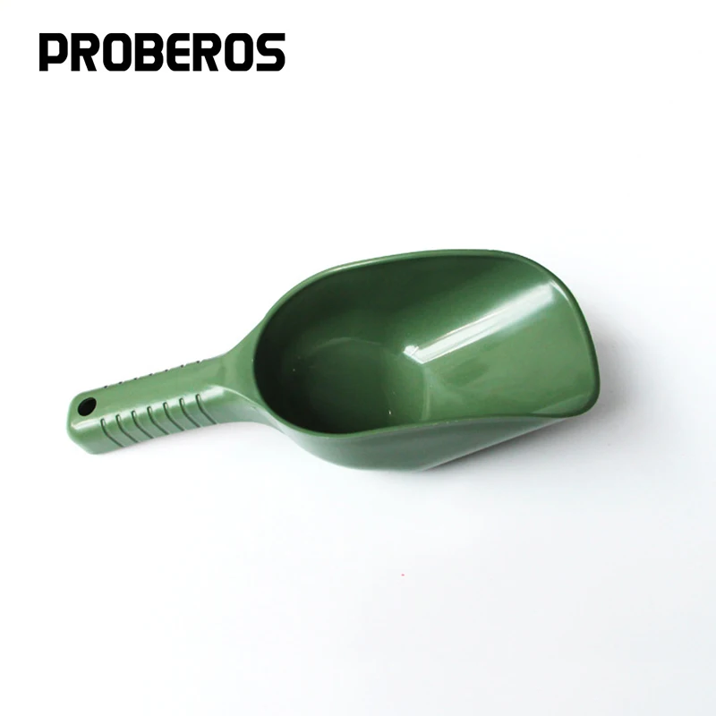 PRO BEROS PP Plastic Baiting Throwing Spoon Bait Scoop Carp Fishing Tool For Feeding Particles Bonito Carp Lure Casting Shovel