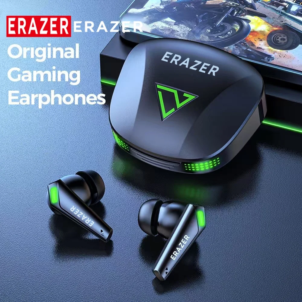 ERAZER XT85 Pro Wireless Gaming Headphones 5.3 Earbuds Music Earphone Button Control Noise Flagship chip low latency With Mic