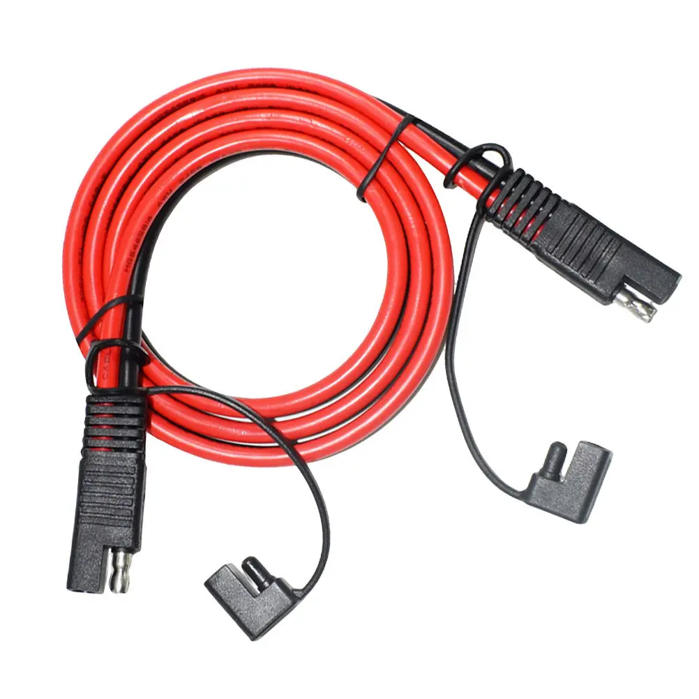 Full Copper Dual Head Sae Extension Cable Injection Molding High Current Low Loss Quick Disconnect Male Female Connector Wire