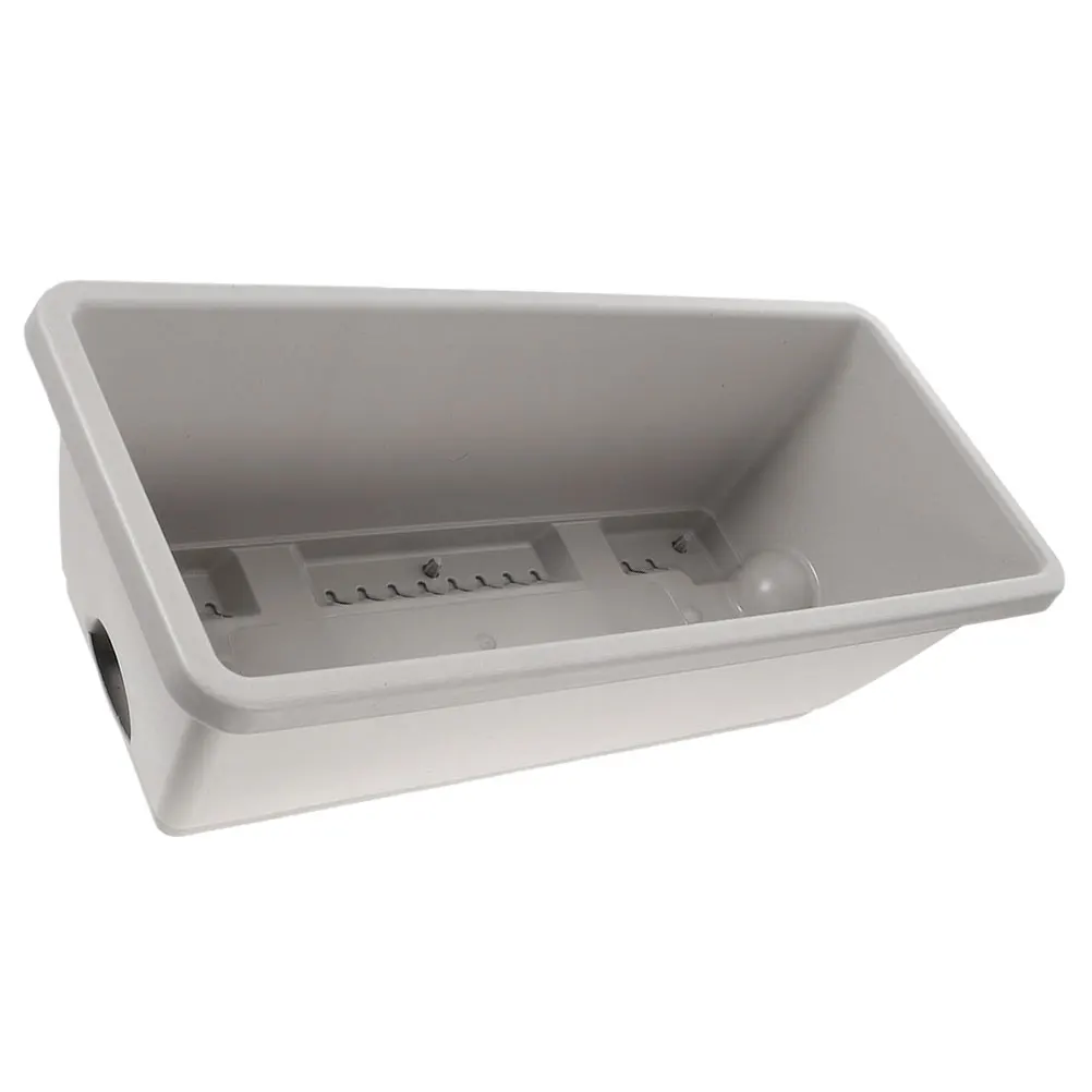 

1 Set Of Resin Vegetable Planters With Saucer Square Flower Pot For Succulents Herbs Indoor Outdoor Garden Rectangular Planter