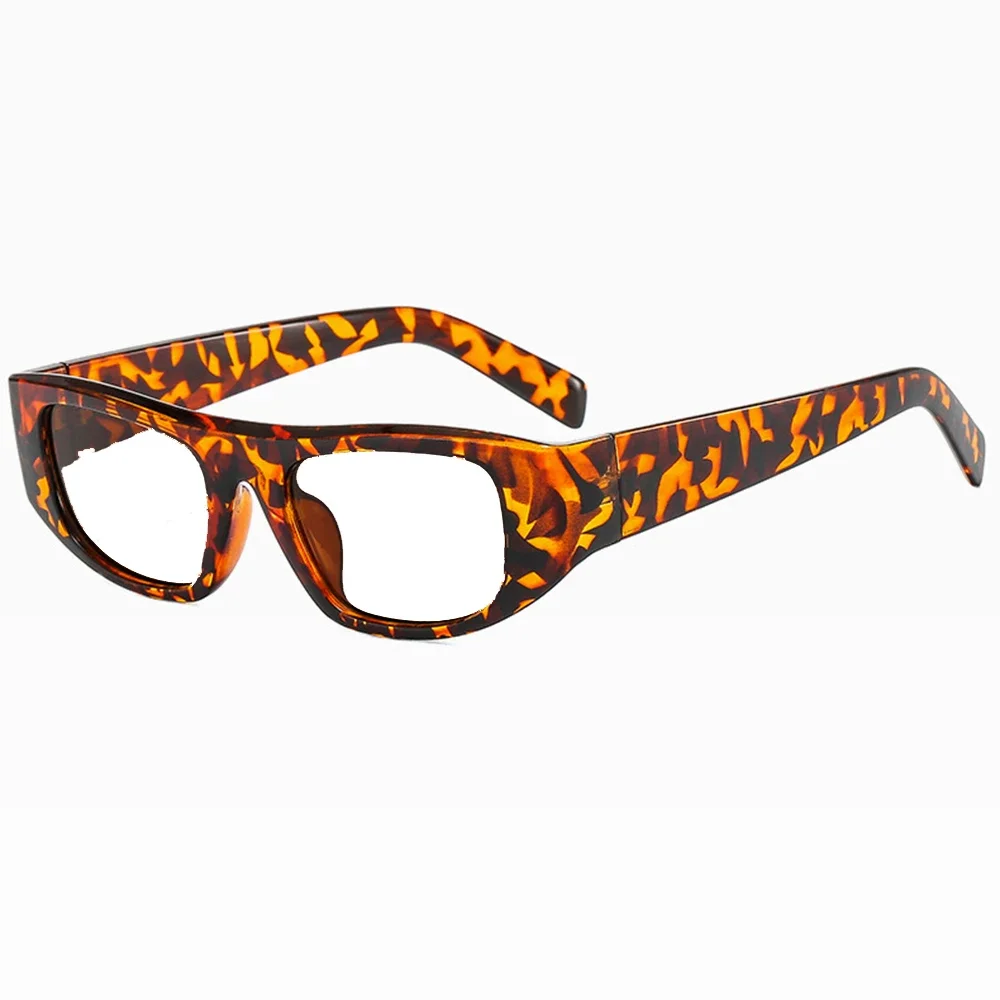 

Leopard Rectangular Eye Protector with Wide Temples TR90 Full-rim Comfortable Reading Glasses +0.75 To +4