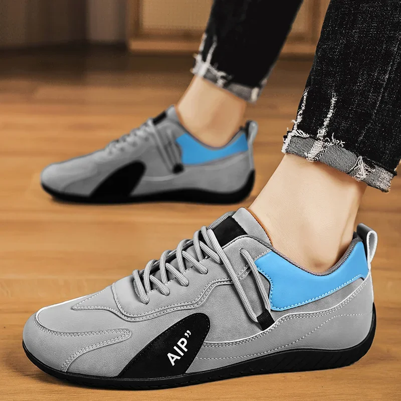 

2025 New Green High Top Sports Shoes Men Fashionable Casual Sports Breathable Walking Shoes Loafers Spring Autumn Flat Shoes