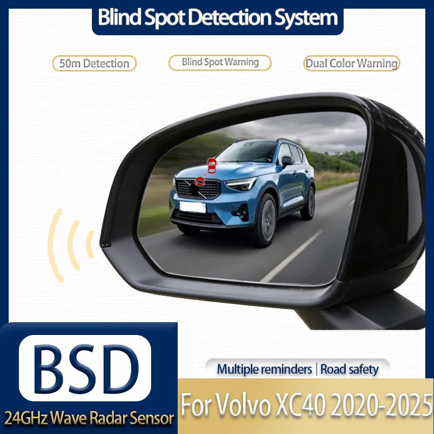 Blind Spot Detection (BSD) 24GHz Millimeter Radar Warning System For Volvo XC40 2020-2025
