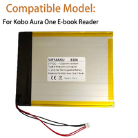 3.7V 1200mAh Rechargeable li Polymer Battery For E-book Reader kobo aura one battery e-ink Batteries