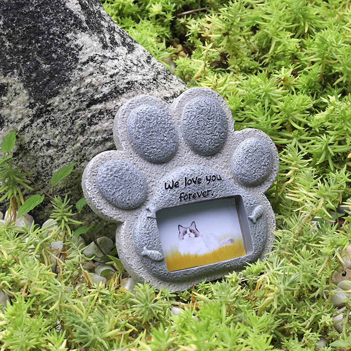 Pet Tomb Memorial Stone Small Tombstone Cat And Dog Tombstone Resin Craft Ornaments Memorial Stone Backyards lawn tombstones