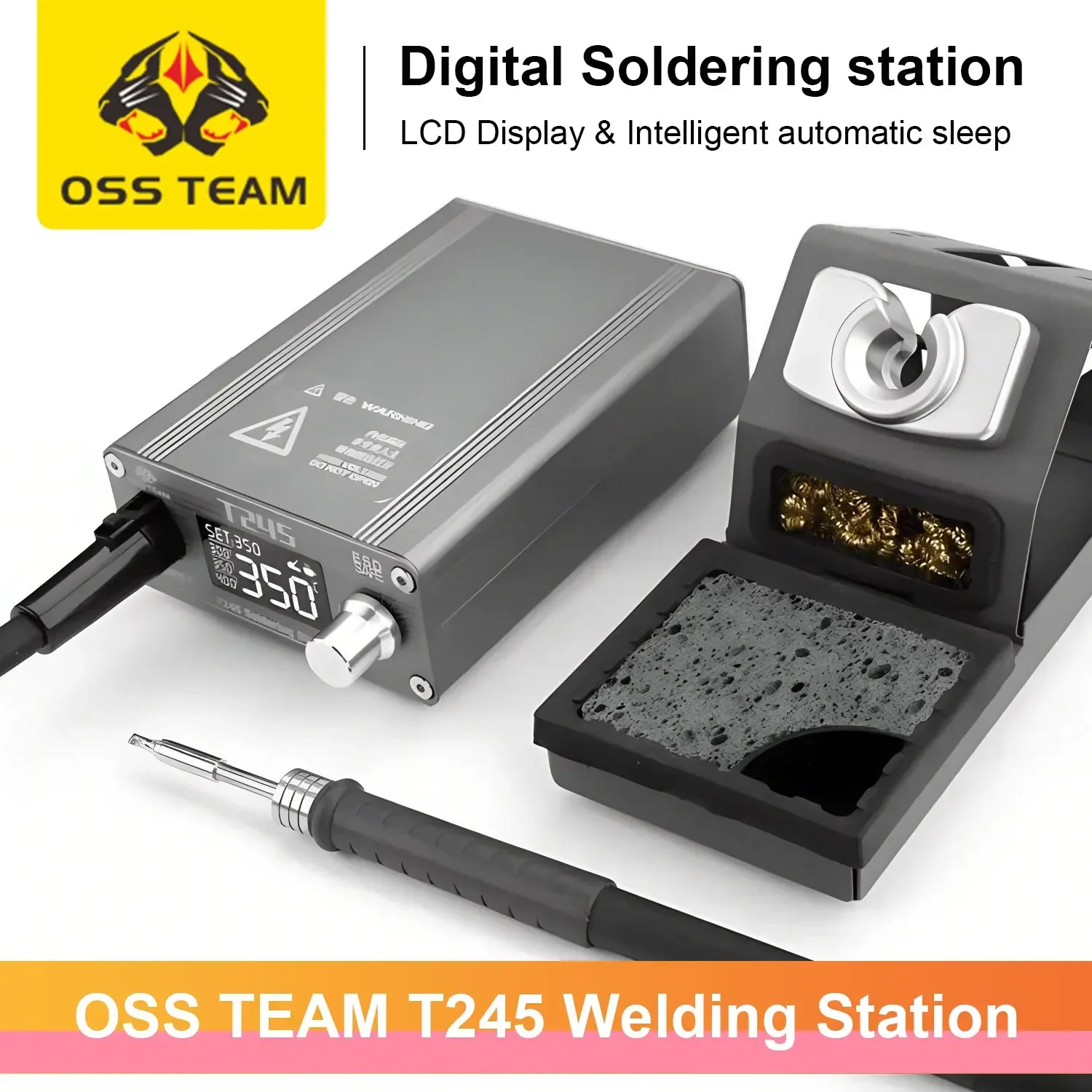 

OSS T245 Smart Soldering Station Digital Welding Equipment Solder Machine for Electronic Mobile Phone PCB Repair Tools C245 Tip