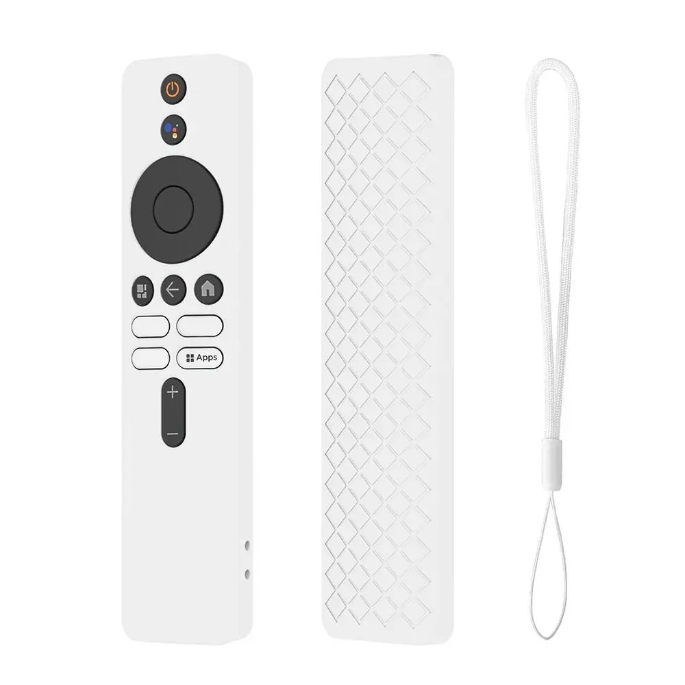 Remote Case Remote Control Case Plain Color Silicone TV Remote Cover Shockproof TV Stick Cover for Xiaomi TV Box S (2nd Gen)