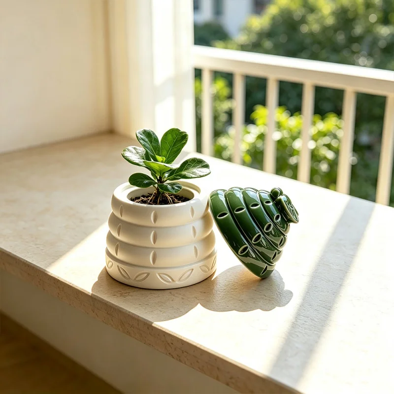 Bee Aromatherapy Container Candle Cup Plaster Silicone Mold DIY Incense Burner Storage Jar Gypsum Resin Molds Home Decor Making