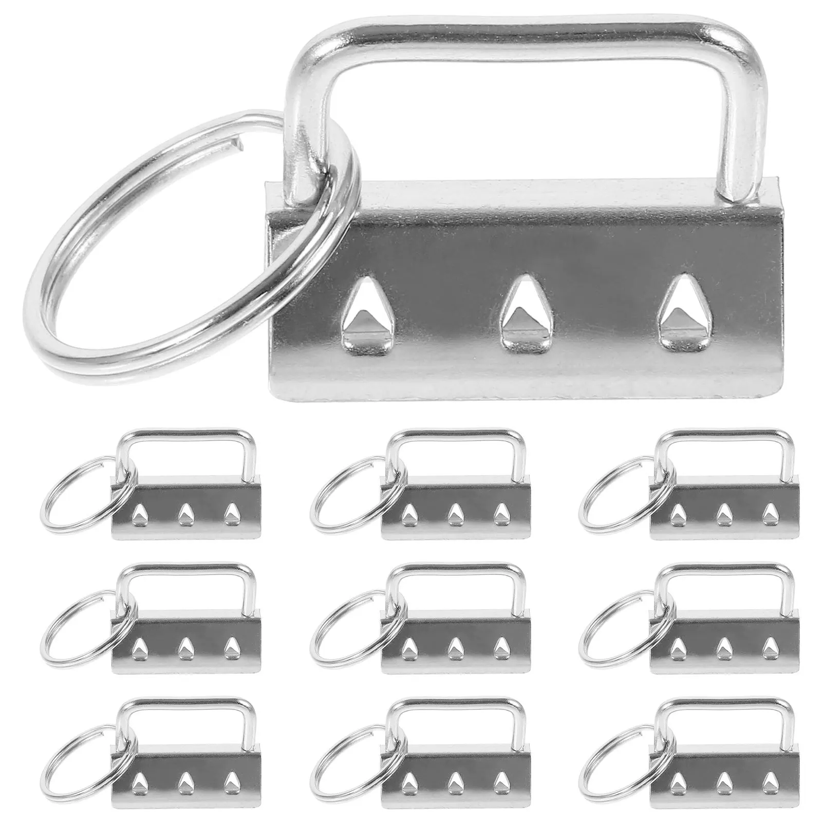 

10Pcs Key Fob Hardware Keychain Supplies Easy Operation Long Lasting Crafting Lover Gift Key Chain Accesorios Keychain Fob