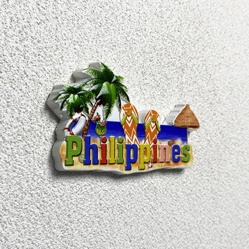 Philippines Travel Souvenirs Home Improvement Items Collection Crafts Gifts Vacation, Beach 3D stereo refrigerator magnet