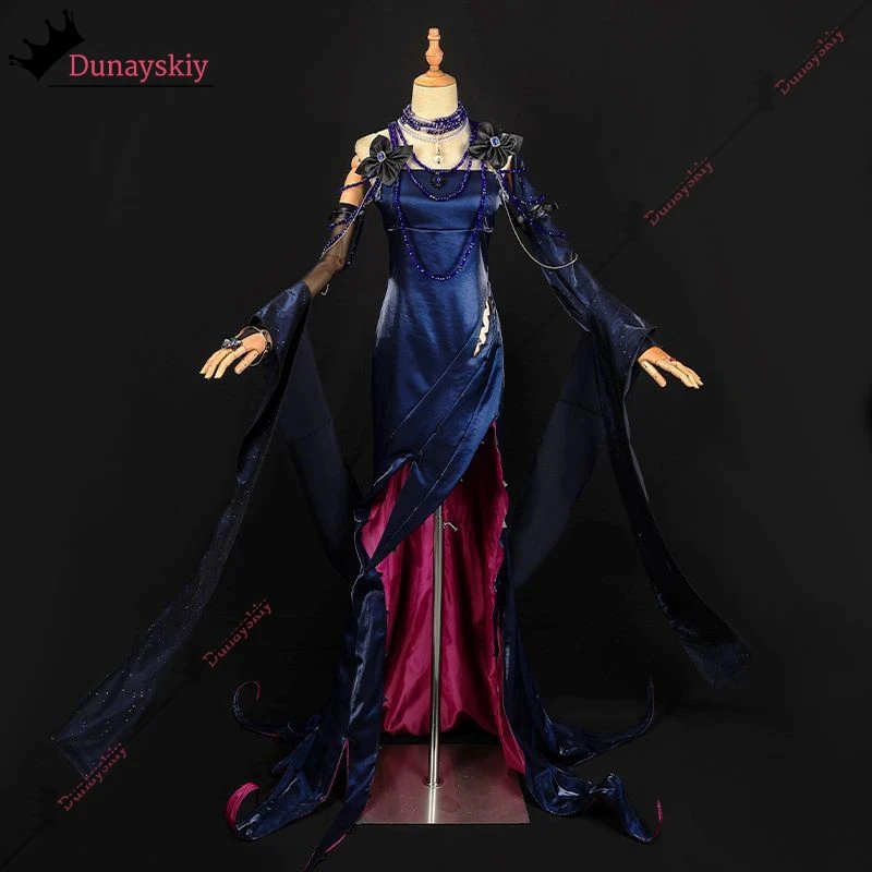 Path to Nowhere Cabernet Cosplay Costume Women Evening Dresses Long Red Hair Wig Game Suit 2025Anime Party Role-Play Unifrom