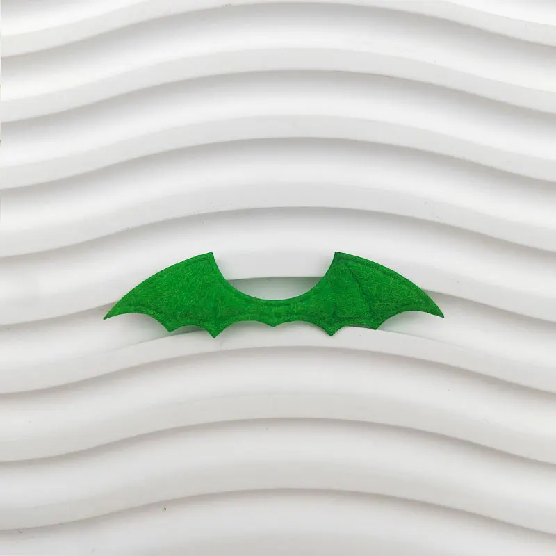 42 Stück/Set, 6 x 1,5 cm, Vampirflügel aus Vliesstoff, gepolsterte Applikationen zum Selbermachen von Halloween-Kostümen, Vampir-Haarspangen-Dekoration, Aufnäher. – Detail 6