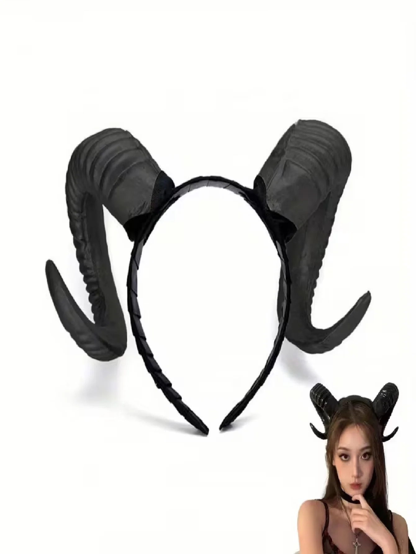 Devil Horn Headband Halloween Cosplay Props Dark Style Headwear
