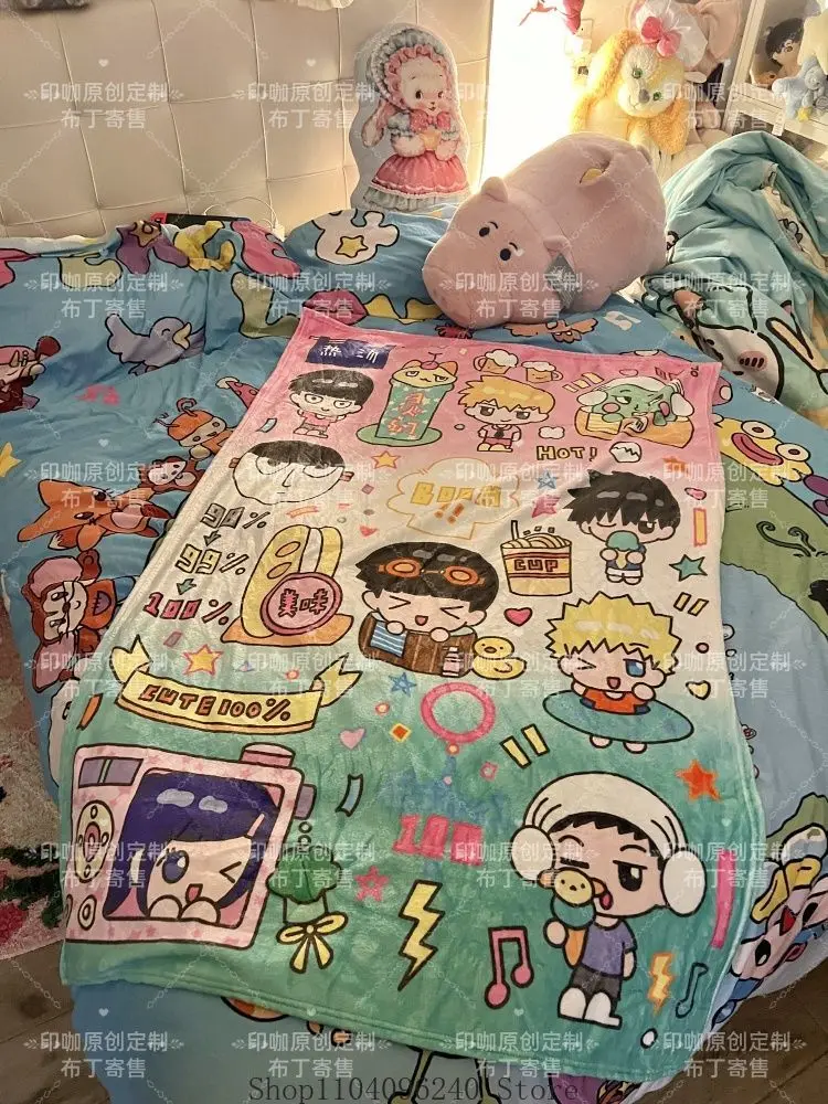 

Mob Psycho 100 Reigen Arataka Kageyama Shigeo Dimple аниме фланелевое одеяло плед домашний диван одеяла для обеденного перерыва одеяла для сна