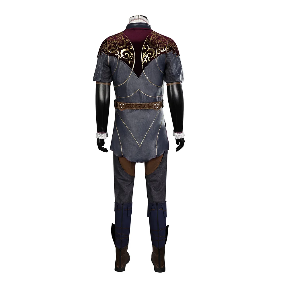 Fantasia-Disfraz de Astarion Baldur Cos Gate para hombre, conjunto completo de pantalones superiores, trajes de disfraces, traje de Carnaval de Halloween