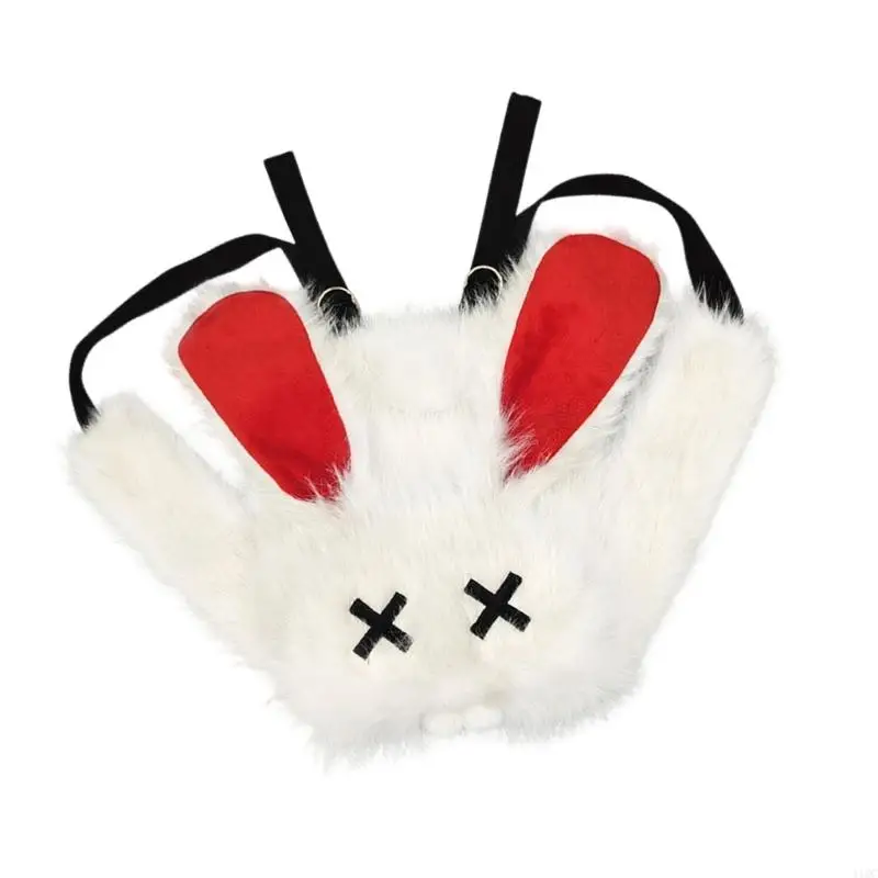 Large Capacity Anime Bags Gothic Punk Rabbit Ears Backpack Plush Backpacks 