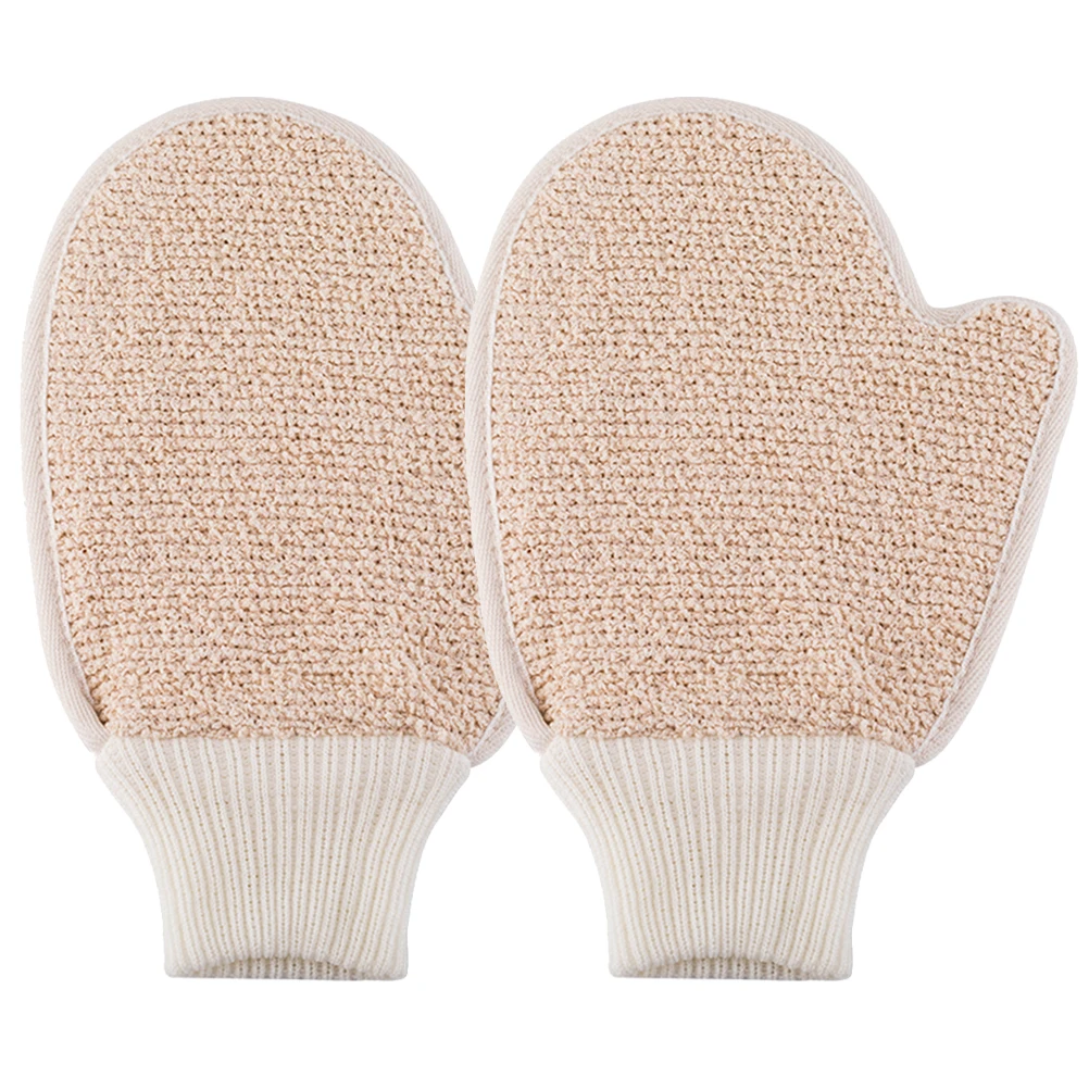 

2Pcs Gloves Body Scrubber Lightweight Washable Exfoliating Dead Skin Bath Shower Spa Bath Mitt Tools