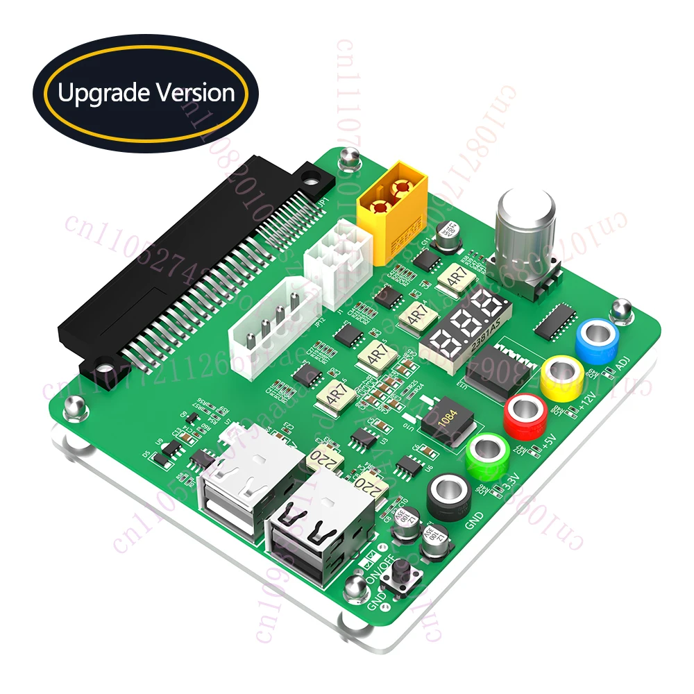 

Suitable for Dell Brand PSU with Adjustable Voltage Knob and 3.3v/5v/12v /USB 2.0/QC 2.0/ 3.0/12v Power Breakout Board