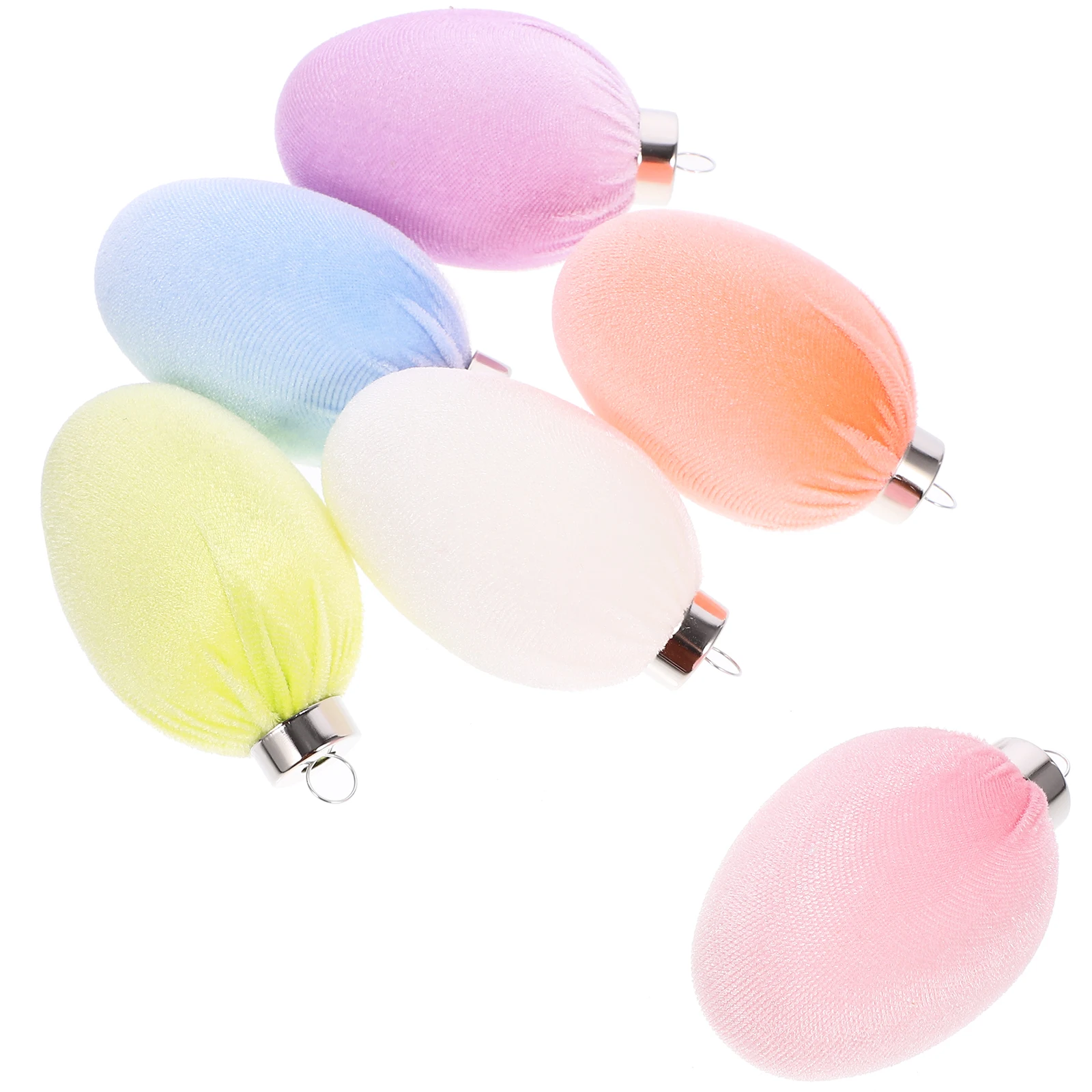 

12Pcs Easter Velvet Hanging Decorations Light Easter Hanging Ornaments Party Favor for Home Hotel Shopping Mall