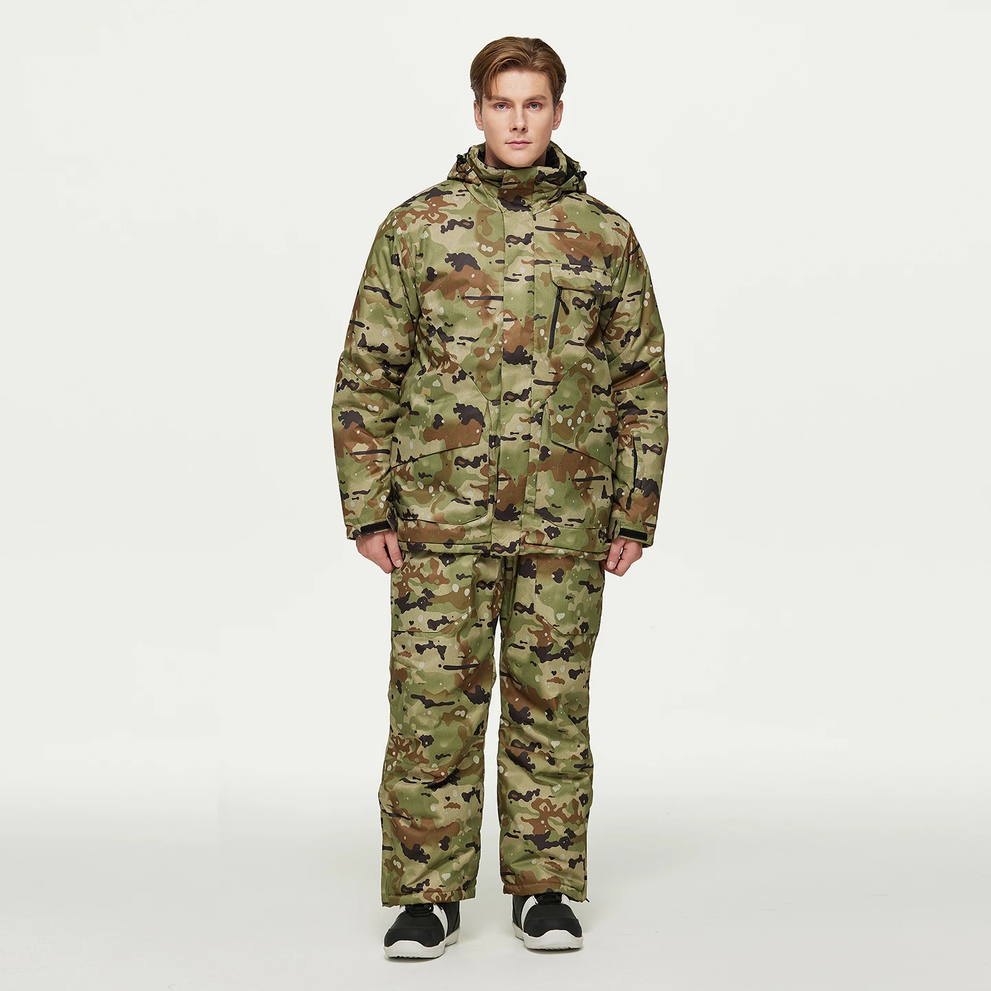Camouflage, Snowboarding Jacket and Pant, Winter Clothes Ski Adult, Snow Jacket and Pant Sets, Snowboarding Clothing for Man