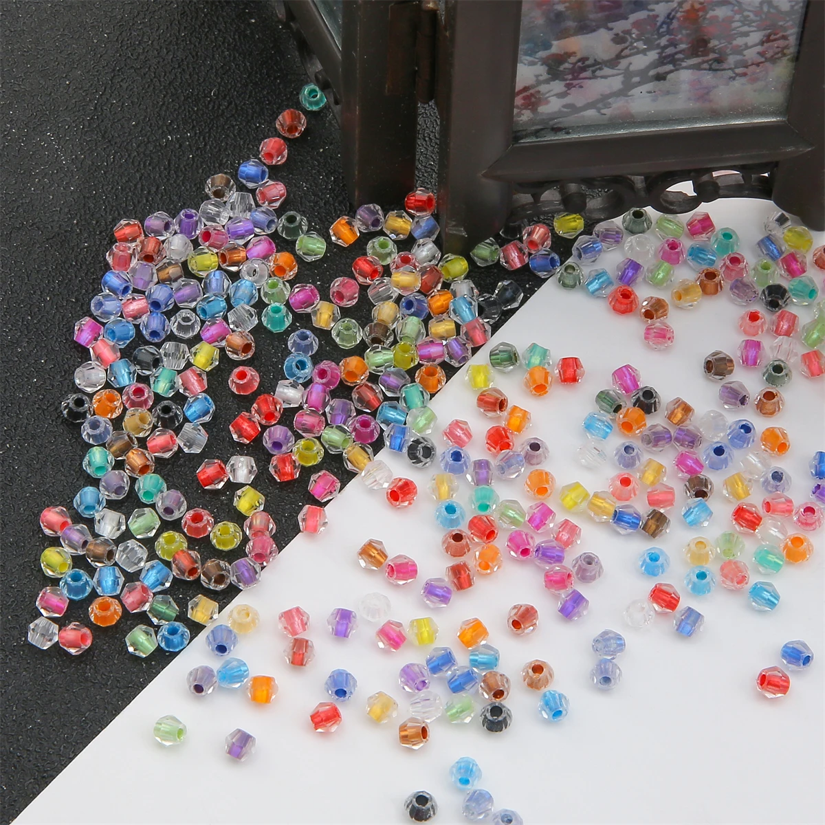 10g 4mm Glass Czech Seed Beads Colorful Dye Core Spacer Loose Beads For Jewelry Making Diy Handmade Bracelets Accessories